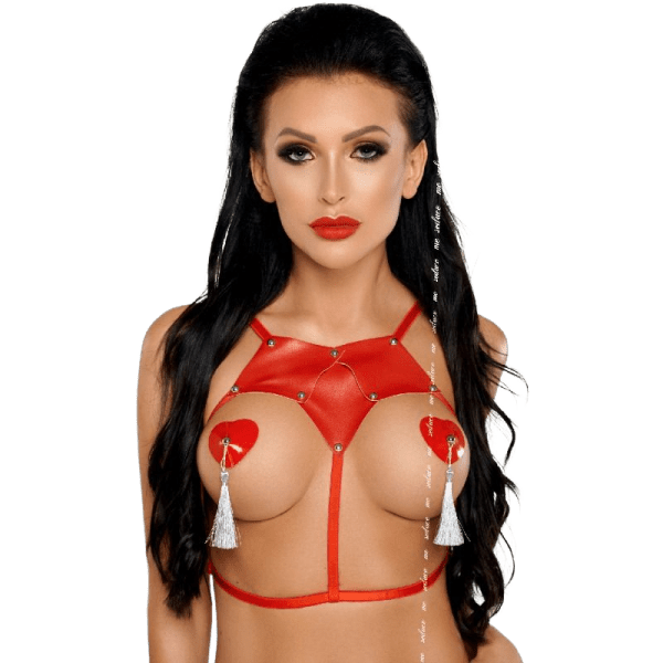 ME-SEDUCE - HARNESS 13 RED SIZE S/M